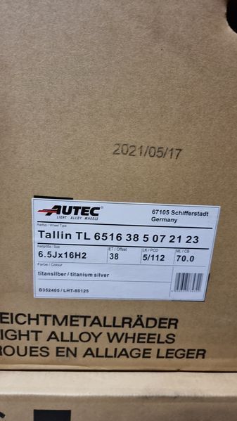 16цола 5x112,AUTEC,5х112,Vw,Skoda,Audi,Seat