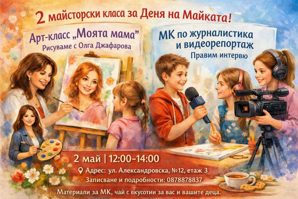 2 работилници в една за Деня на майката!
