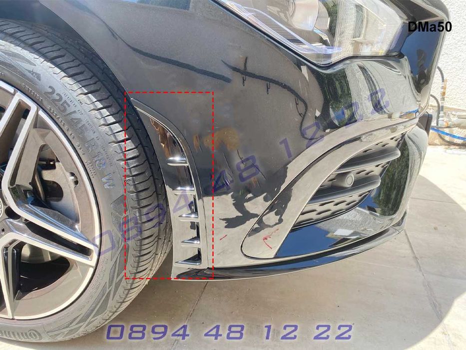 Тунинг Добавка Сплитер Предна Броня Mercedes CLA W118 Мерцедес ЦЛА