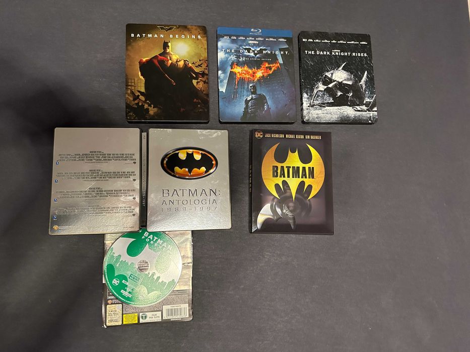 colectia BATMAN si The Dark Knight , steelbook 4k ultra hd + bluray