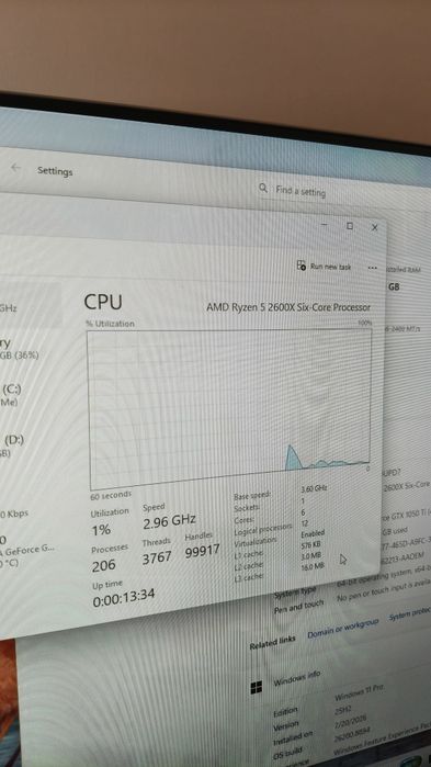 Sistem PC Ryzen 5 2600X