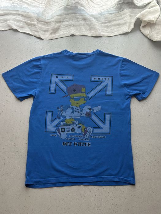 Off White Bart Simpson collaboration T-Shirt
