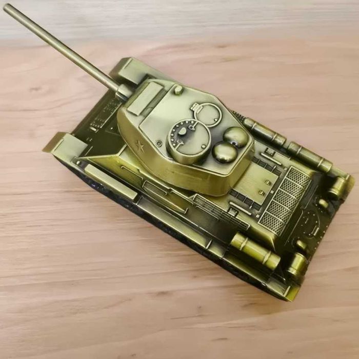 Macheta tanc metalica T34-85 scara 1:43 16 cm