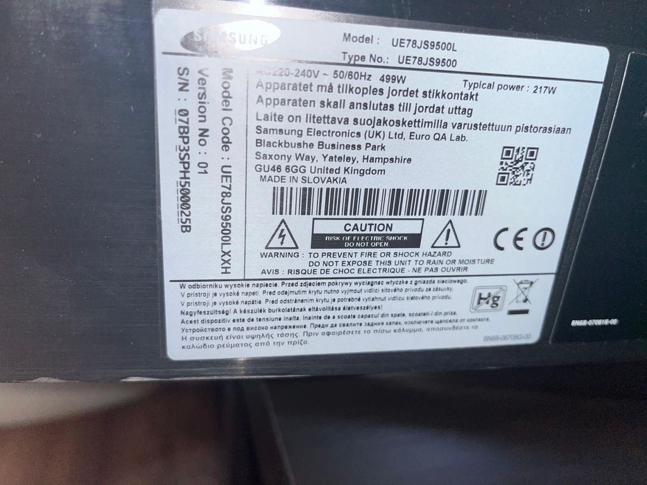 televizor Samsung UE78JS9500L crapat