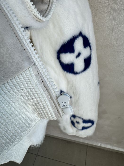 Louis Vuitton Monogram Mink Fur Zipped Hoodie!