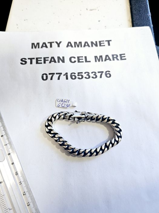 Vand bratara din argint 925 61.23 g cod 621