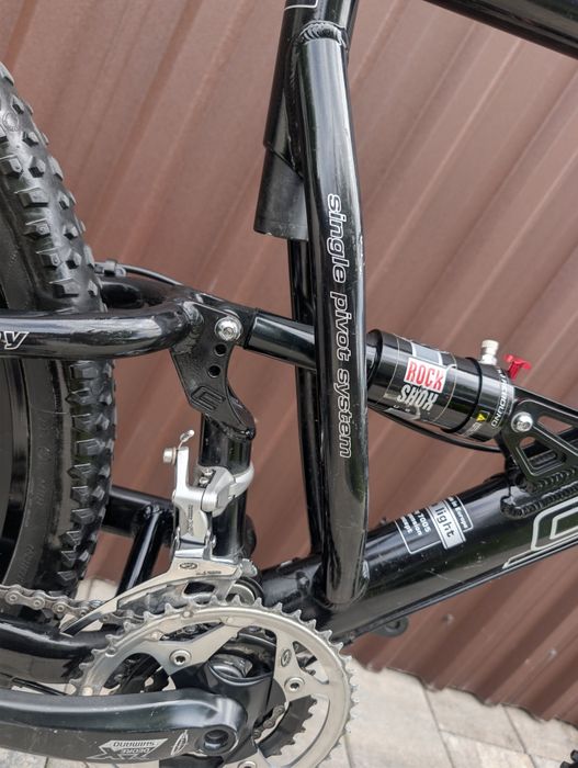bicicleta MTB full suspension xt furca aer Manitou 120mm