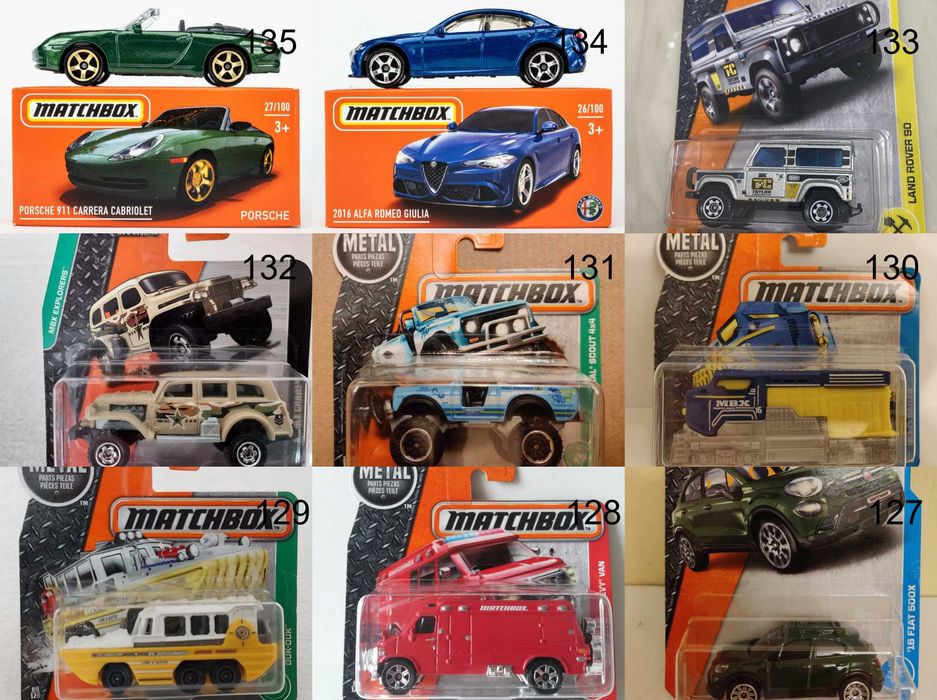 Метални колички Мачбокс Matchbox от различни години в мащаб 1:64 Част2