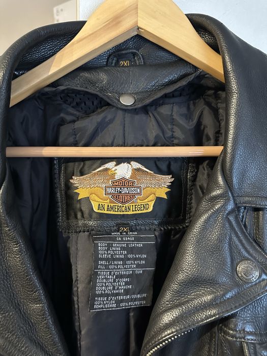 Geaca biker piele Harley Davidson 2XL