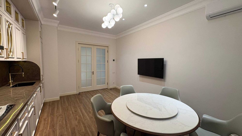 4-комнатная квартира 130 м² в ЖК «Лондон», новый ремонт