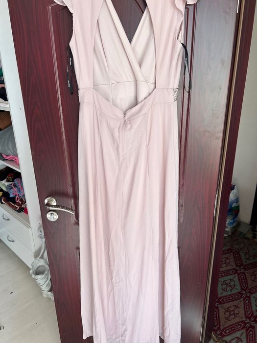 Официална розова рокля