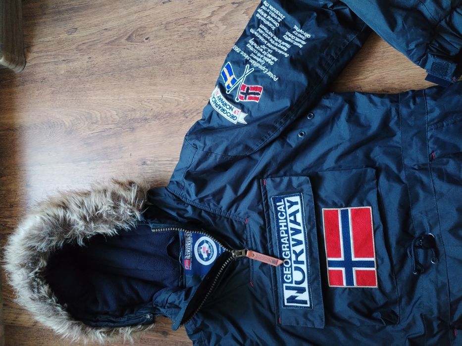 geographical norway barman - мъжко зимно яке М 100% оригинал отлично