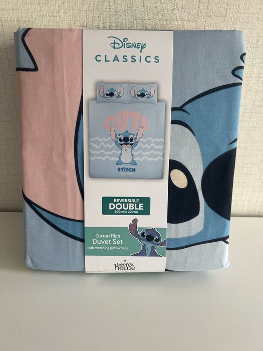 Двоен спален комплект Disney Стич, Stitch Asda George, спално бельо