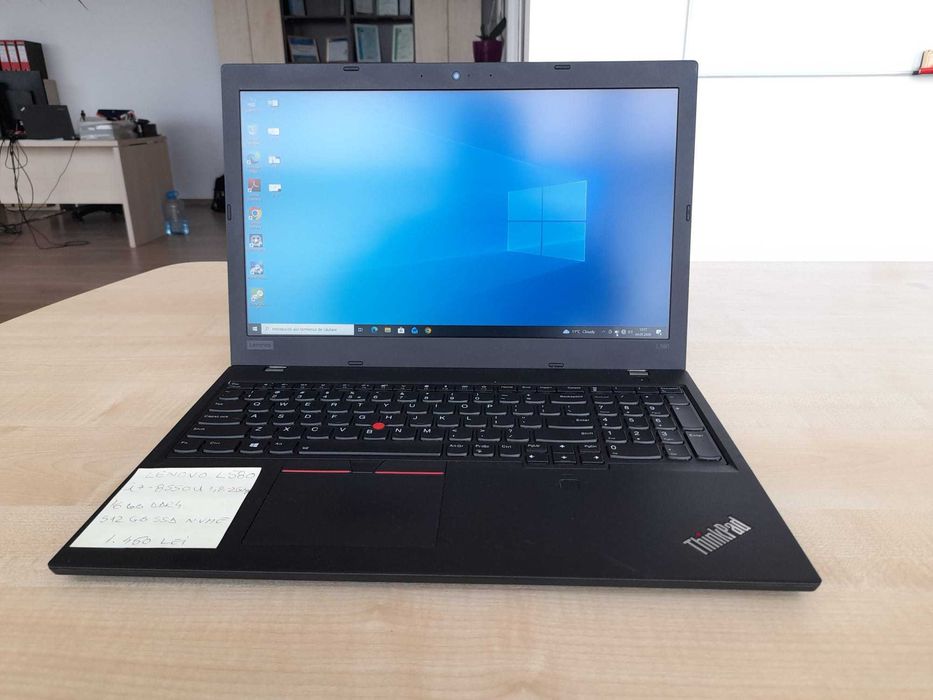 Laptop Lenovo ThinkPad L580, Intel Core i7-8550, 16 GB DDR4, ssd 512 GB NVME, Display 15.6 Inch FHD  980 LEI