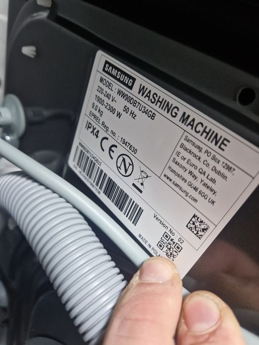 Пералня Samsung 9 кг А+++ Черно огледало