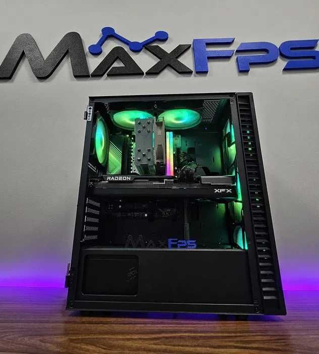 Геймърски компютър! Ryzen 7 9800X3D, 32 GB RAM , RX 9070XT- Нов!