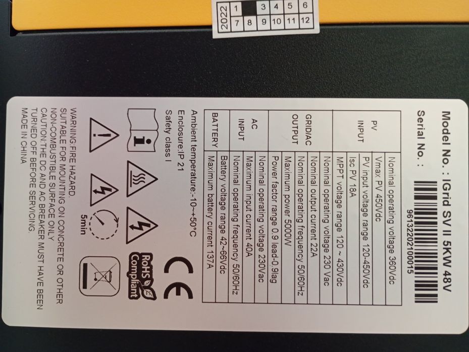 Ofertă!!! Invertor solar hibrid Easun + panouri solare!