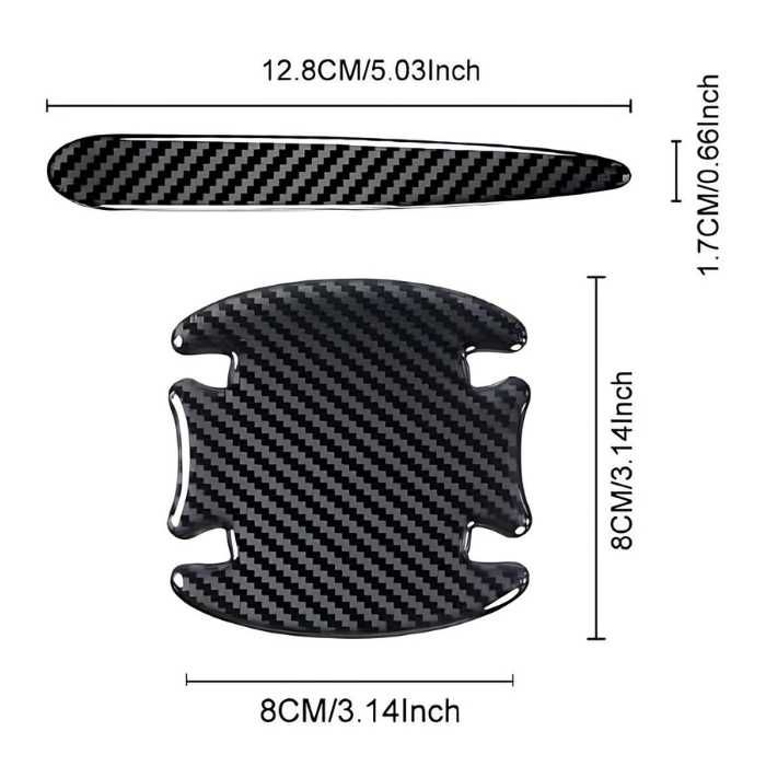 Декорация за врата карбон 8бр/к-т