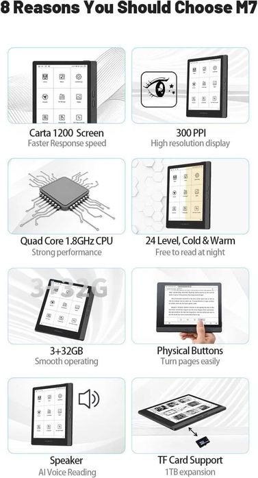 Электронная читалка Meebook M7  7" 3/32GB + Чехол