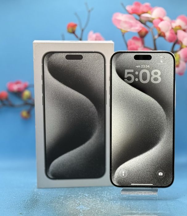 Apple iPhone 15 Pro Max, 256GB, 5G, White Titanium