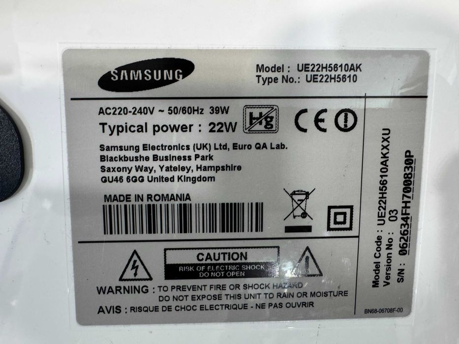 Телевизор - Samsung 22 inch/smart/ А22