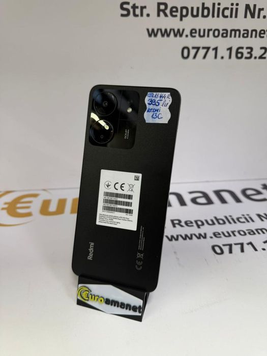 Telefon mobil Xiaomi Redmi 13C, 4GB RAM, 128GB, Midnight Black -G-