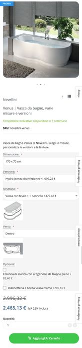Cada cu  Hidromasaj (Novellini Italia)
