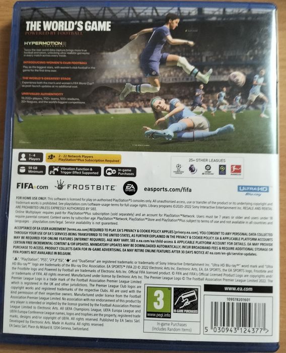 диск FIFA 23 на пс 5