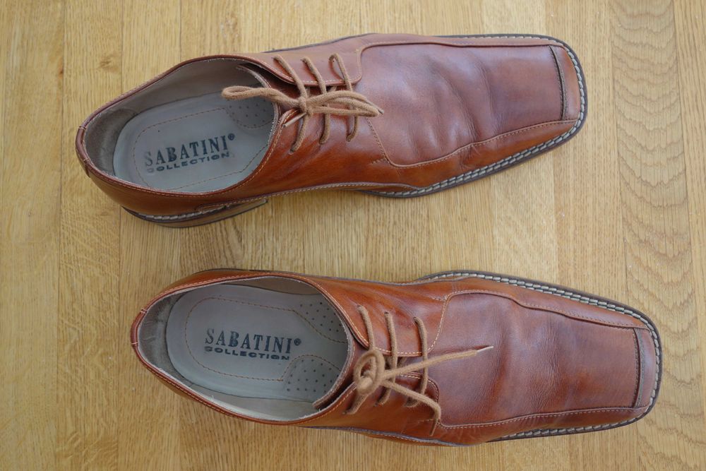 Pantofi piele SABATINI, 45, cognac