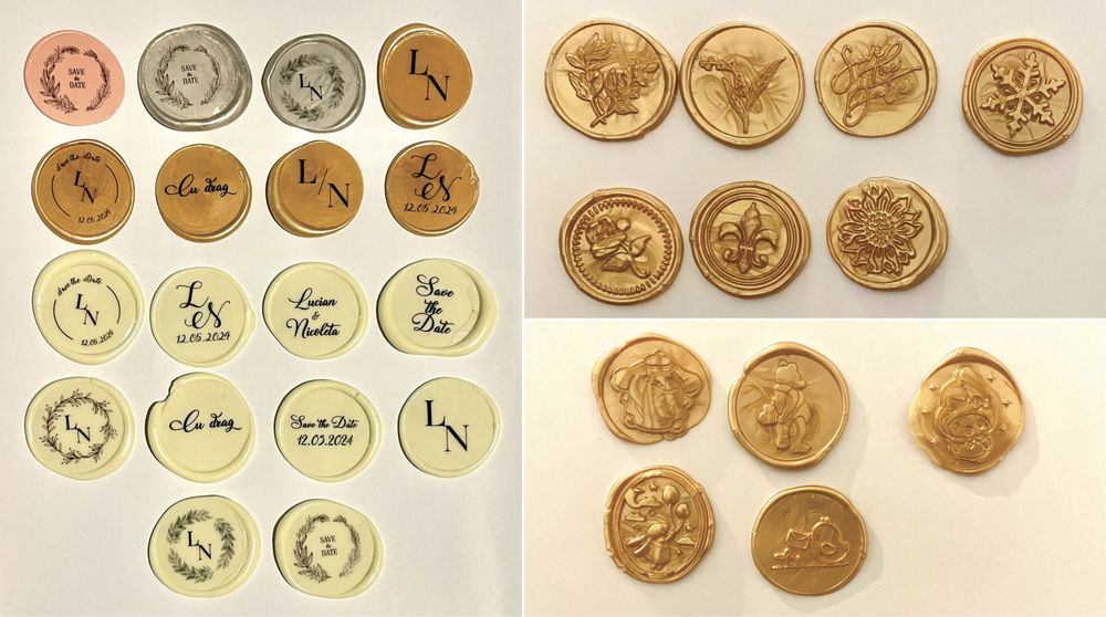 Sigilii de ceara pentru nunta sau botez