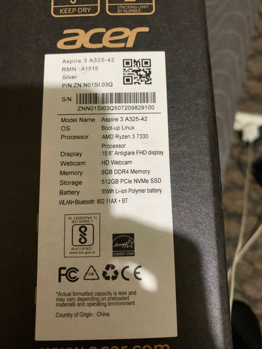 Ноутбук Acer Aspire 3 A325-42 (Silver)