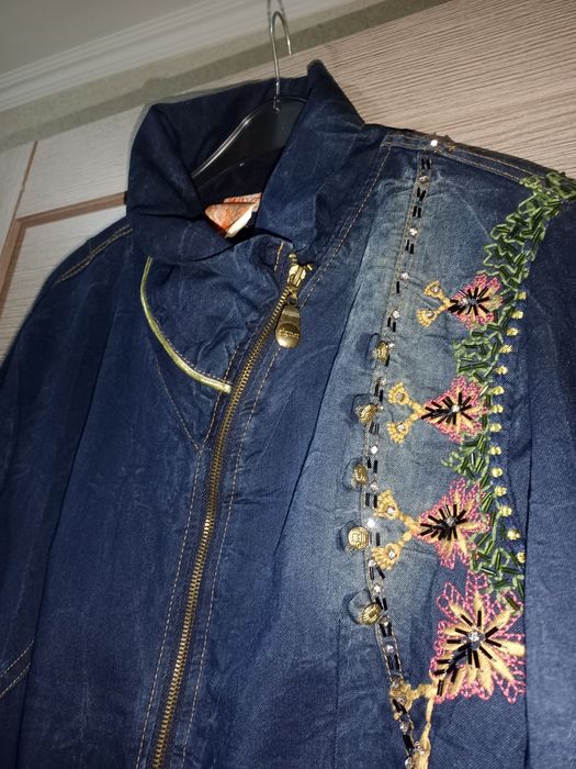 Джинсовые платье-плащ.