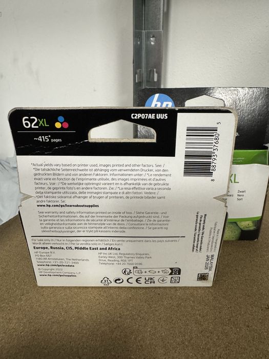 Set cartuse Imprimanta HP 62XL