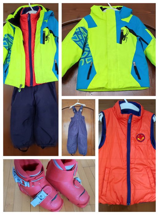 Geaca Spyder+vesta+pantalon+clapari/92/ski/Snowboard /2-4 ani