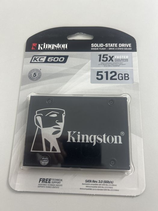 Продаю ssd sata 512 gb kingston