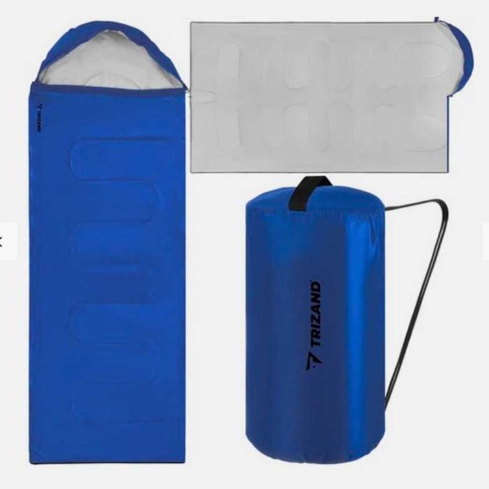Спален чувал за къмпинг, пътувания, лек и компактен с калъф, Trizand