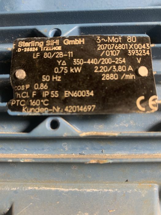 Помпа за восоко налягане почти нова с голям дебит и високо налягане