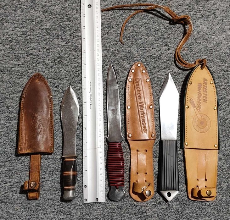 3 cuțite de aruncat germane