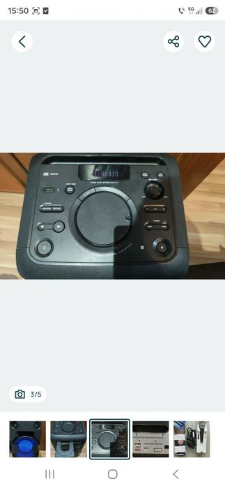 Boxa audio activa Sony cu telecomanda