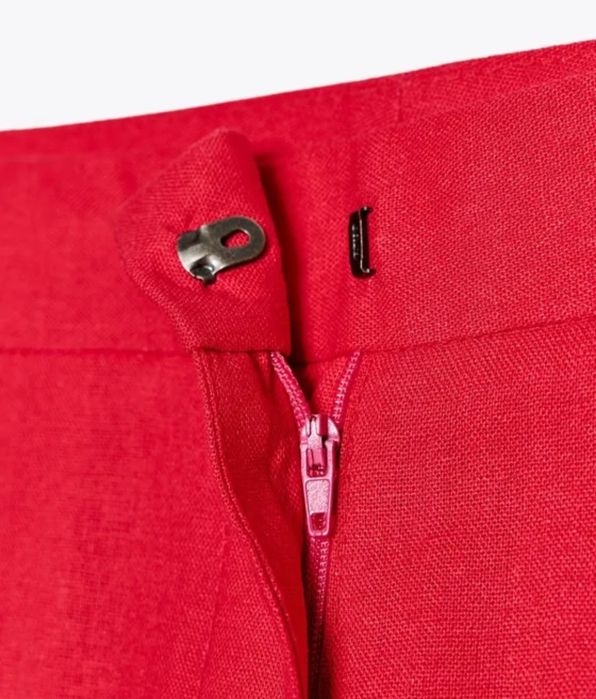 ZARA 100% лен нов, с етикет костюм панталон и елек