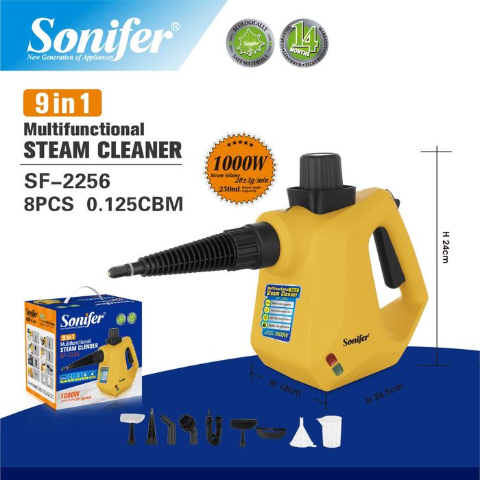 Пароочиститель Sonifer 9-в-1  bug‘li tozalagich ut45