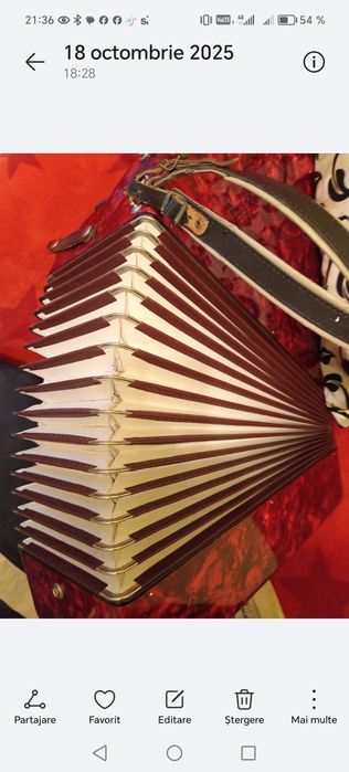 Vând Acordeon Royal standard 96 basi