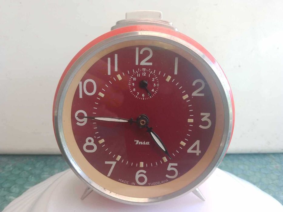 Ceas desteptator de masa-mecanic JNSA fabricatie fosta YUGOSLAVIA