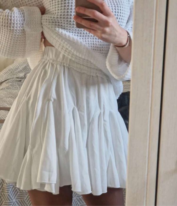Дамска Бяла Пола | Зара Zara Mango