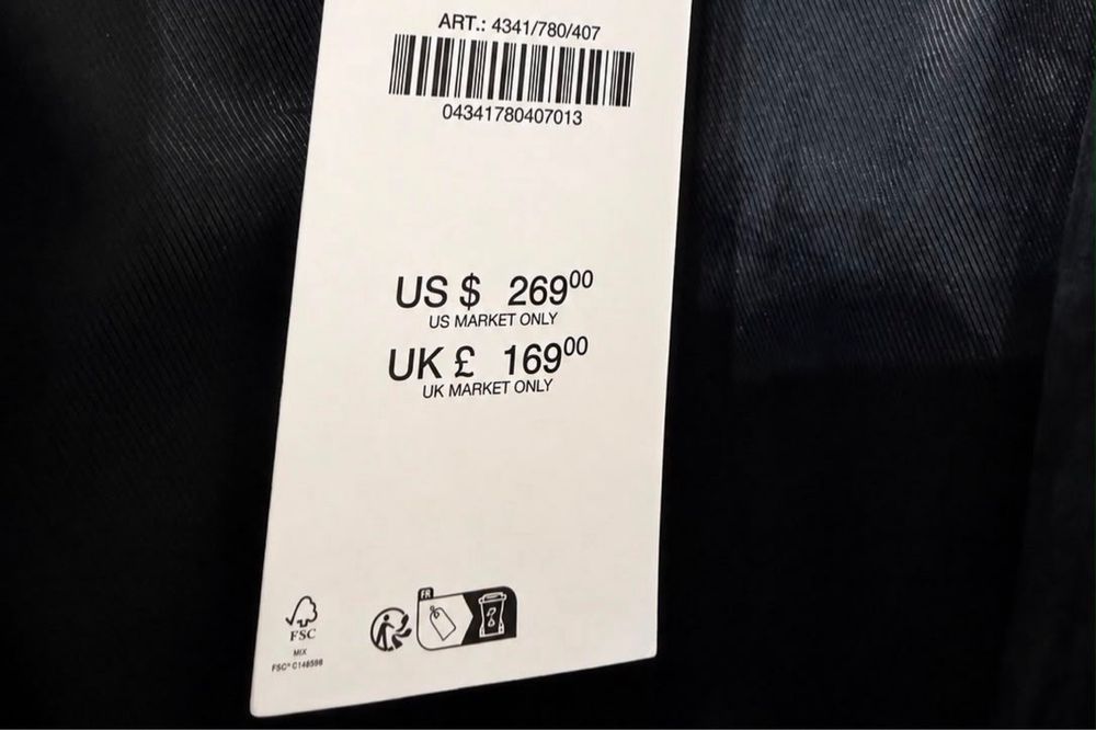 Jaceta/geaca piele intorsa naturala Zara (YSL) masura L