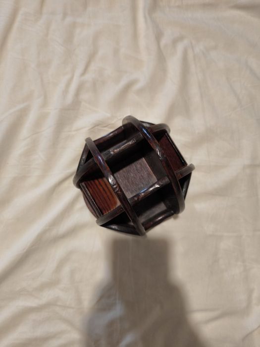 Vintage Art Deco lemn de nuc