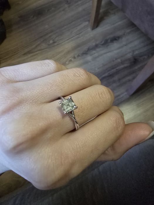 Диамантен пръстен Fancy Gray Green Yellow