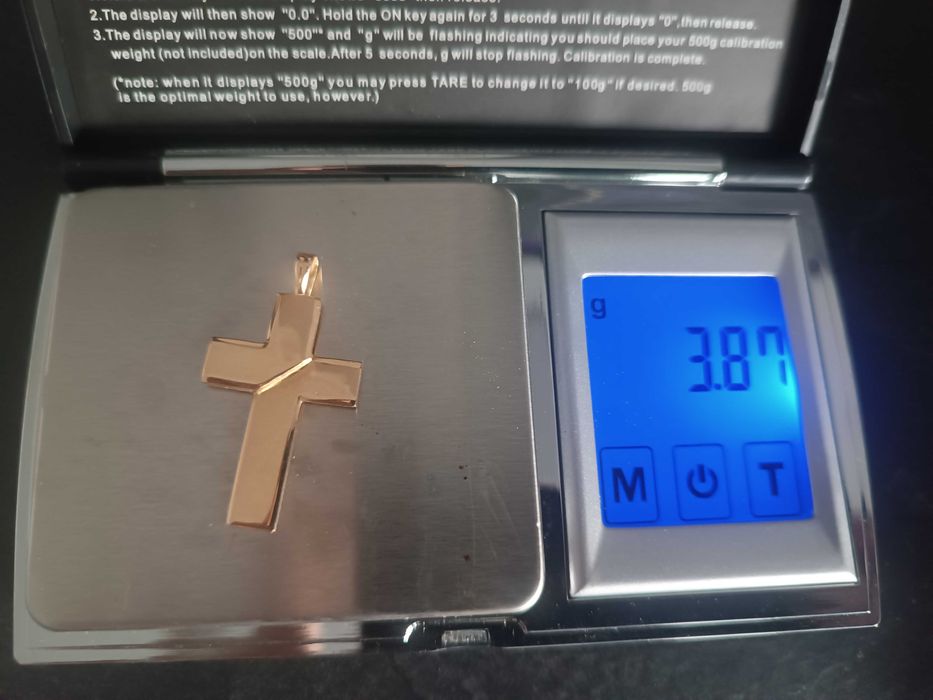 ** НОВ Златен кръст, 14К , 3.87г. , жълто злато **