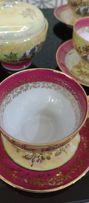 Кофейный сервиз золотая Мадона  ГДР 1976 год