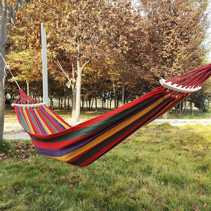 Градински Хамак с Дървени Рейки